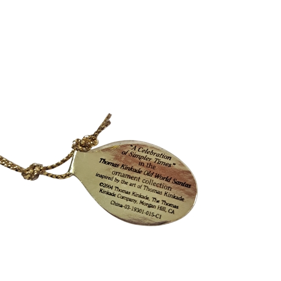 VTG Ashton Drake Thomas Kinkade A Celebration Of Simpler Times Santa Ornament - Picture 7 of 8